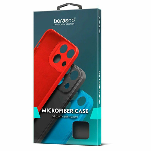 Накладка силиконовая BoraSCO Microfiber Case Tecno Camon 20 Premier Black фото 