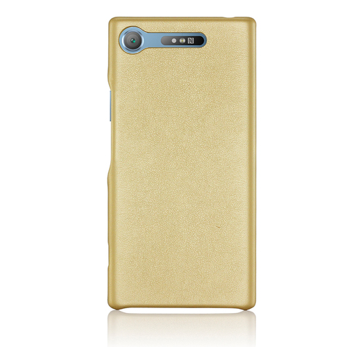 Накладка кожаная G-Case Slim Premium для Sony Xperia XZ1 Gold фото 
