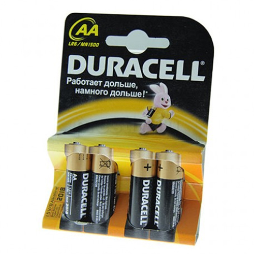 Батарея Duracell LR6 AA (блистер 4шт.) фото 